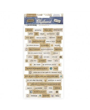 Chipboard Stamperia 15x30 Cosmos Infinity 1