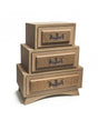 Madera Mueble 3 cajones 34x15x28cm 1