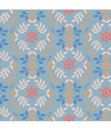 Tela Katia Popelin Horses Flower 1