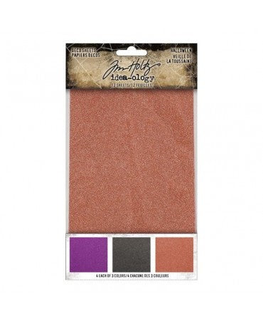 Tim Holtz Idea-ology Hojas decorativas HALLOWEEN (12ud) 1