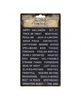 Tim Holtz Idea-ology LABEL STICKERS Halloween (2ud) 1