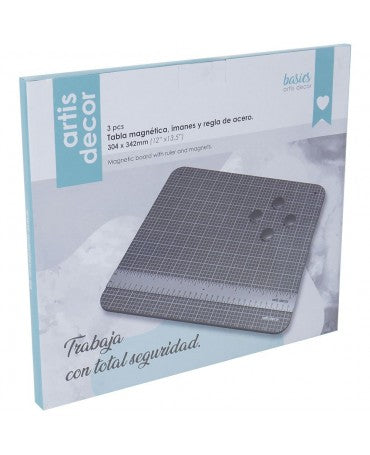BASE CORTE ARTIS DECOR MAGNETICA 12X13,5'' (+2 REGLA Y 4 IMANES) 1