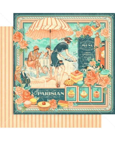 Colección 30x30 GRAPHIC 45 Deluxe Edition Cafe Parisian 2