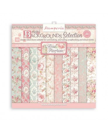 COLECCIÓN 30x30 STAMPERIA Rose Parfum Backgrounds 1
