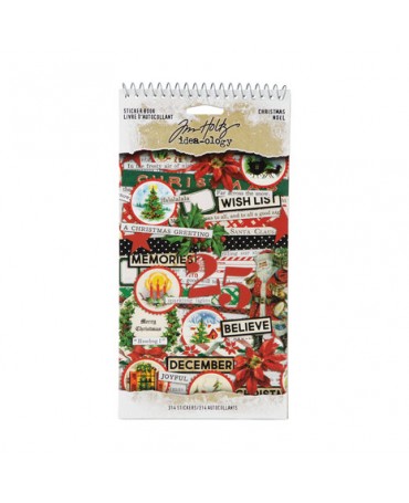 Tim Holtz Idea-ology Libro Pegatinas Navidad 1