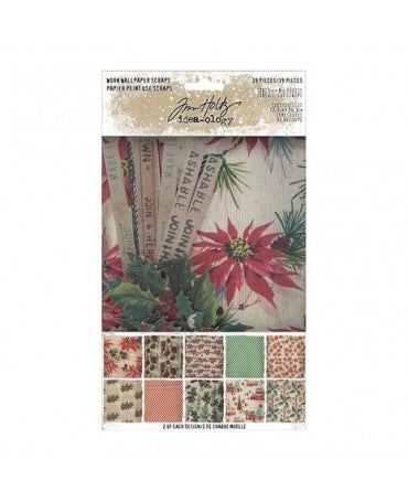 Tim Holtz Idea-ology NAVIDAD Wallpaper Scraps 20hojas +19 troquelados 1