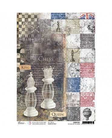 Papel Arroz CIAO BELLA A4 The King and the Queen London's Calling 1