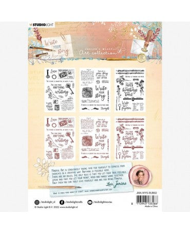 Transfer Rub On STUDIO LIGHT Write Your Story Sticker Decoration and Quote 2