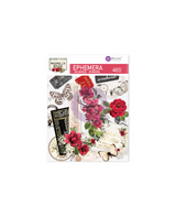 Ephemera PRIMA Magnolia Rouge 48pcs 1