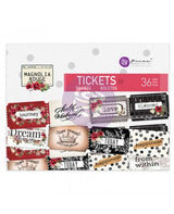 Die cuts Tickets PRIMA Magnolia Rouge 36pcs 1