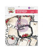 EphemeraTags PRIMA Magnolia Rouge 40pcs 1