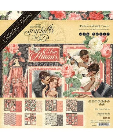 Colección 30x30 GRAPHIC 45 Deluxe Mon Amor Edición Deluxe de Coleccionista 1
