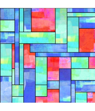 Tela QT Fabrics Stained Glass Garden Stained Glass 28268-X 1