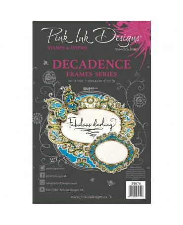 SELLO silicona CREATIVE EXPRESSIONS Pink ink Decadance clear stamp 1