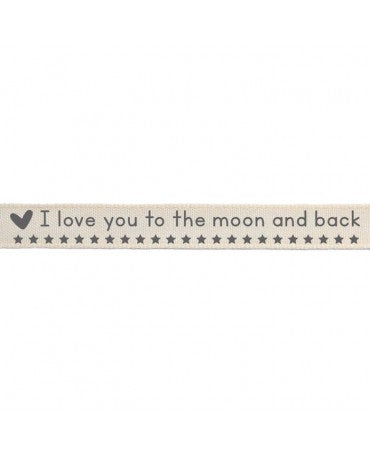 RIBBON I Love You To The Moon And Back 2mx15mm 1