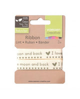 RIBBON I Love You To The Moon And Back 2mx15mm 2