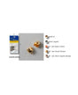 Enganche para tassel-borla color Oro 4ud 1