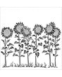 Stencil TCW Girasol Meadow 15x15cm 1