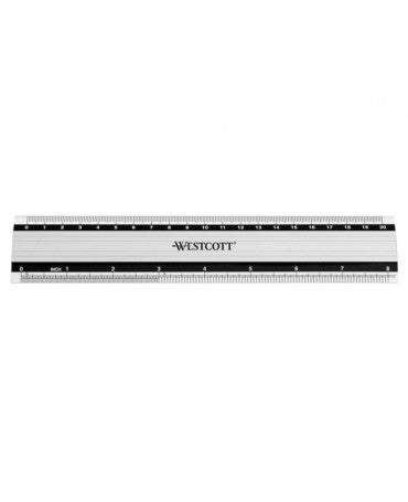 Regla Aluminio 20cm Antideslizante 1