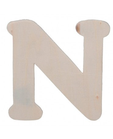 MADERA Letra N 10,8cmx5mm 1