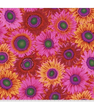 Tela Free Spirit Kaffe Fassett Collective Van Gogh PWPJ111 Red 1