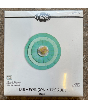 TROQUEL SIZZIX BIGZ DIE Flor3-D Franjada 1