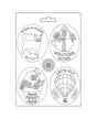 Molde Stamperia A5 Welcome Home PLATOS 1