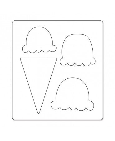 TROQUEL SIZZIX BIGZ DIE Cono de helado y primicias 2