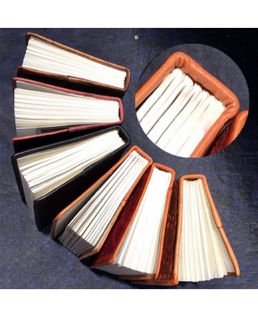 Cuaderno LIBRETA de cuero Mati 10,5x15,5cm CUERO 2