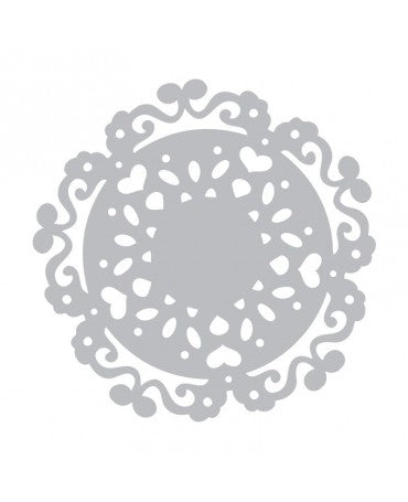 TROQUEL SIZZIX thinlits Doily, Love Silhouette 2