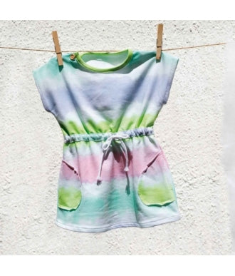 Tela Katia Summer Sweat SS20 Tie Dye Stripes 2