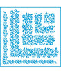 STENCIL LITOARTE Cantoneras 25x25cm 1
