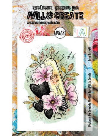 Sello Silicona ALL AND CREATE Amor y luz A5 1