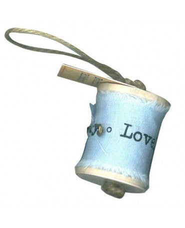 CINTA Tela estampada love light blue 0,90 mt 1