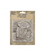 Tim Holtz idea-ology Etiquetas de fichas con cita (48pc) 1
