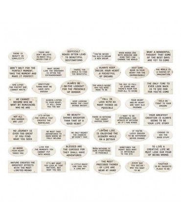 Tim Holtz idea-ology Etiquetas de fichas con cita (48pc) 2