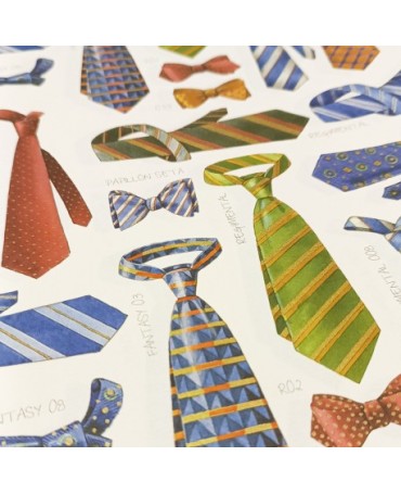 PAPEL ENCUADERNAR ROSSI Corbatas 70x50cm 2 ud 1