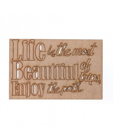 Madera Frase Enjoy Trip 19,2x32cm 1