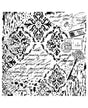 Stencil CADENCE 25X25cm GRUNGE WALL MIDI 1