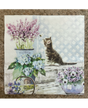 Servilletas GATO flowers 1