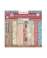 COLECCIÓN 20X20 STAMPERIA VINTAGE LIBRARY Backgrounds 1