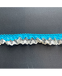 PUNTILLA NYLON 28 mm Beig y turquesa 1