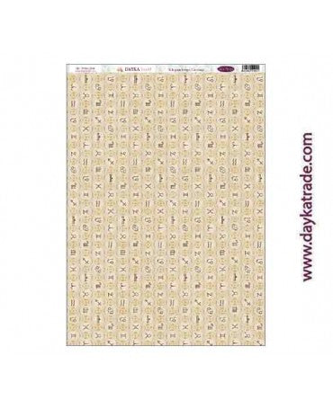 TELA ENCUADERNACION DAYKA 70X32cm DTXM-2044 Escrito en las estrellas 1