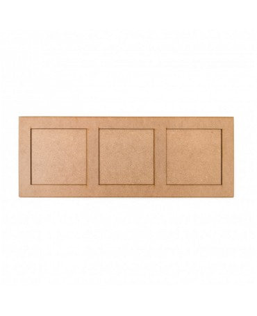 Madera MARCO Tríptico Rectangular DM Exterior 70x26cm 1