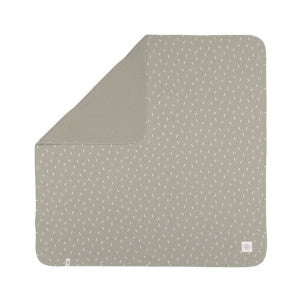 Manta algodon organico speckles olive lassig 1