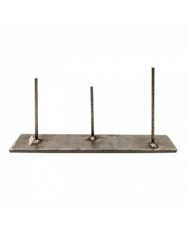 Peana Metal con 3 Soportes para Resina 36X6cm 1