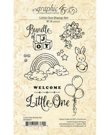 SELLO Graphic 45 Juego de sellos Little One 1