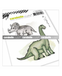 SELLO CARABELLE Cling Stamp A7 Dinosaures 1