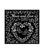 STENCIL Stamperia 18x18cm Sunflower Art Move and live heart 1