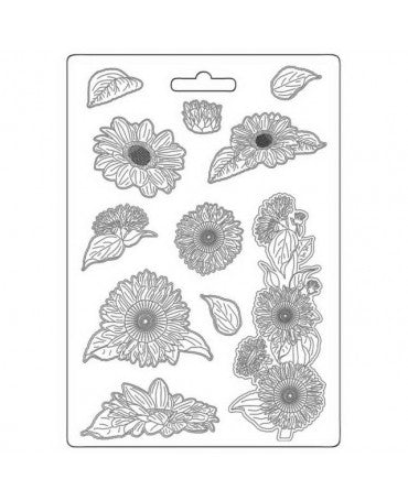 Molde Stamperia A4 Sunflower Art 1
